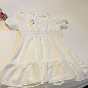 Maurices Ivory Short Sleeve Dress